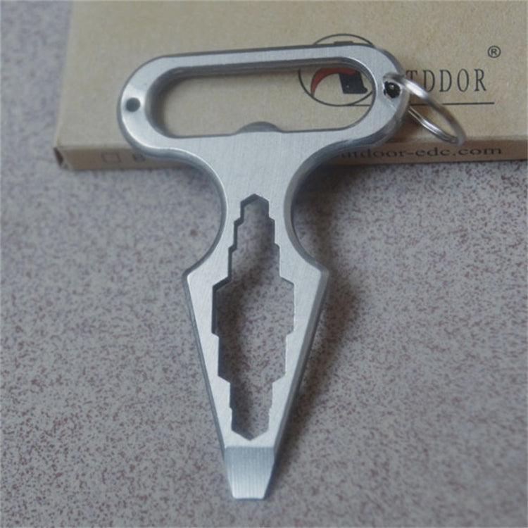 Mini strumento tattico multifunzione in acciaio inox 11x7x5 cm
