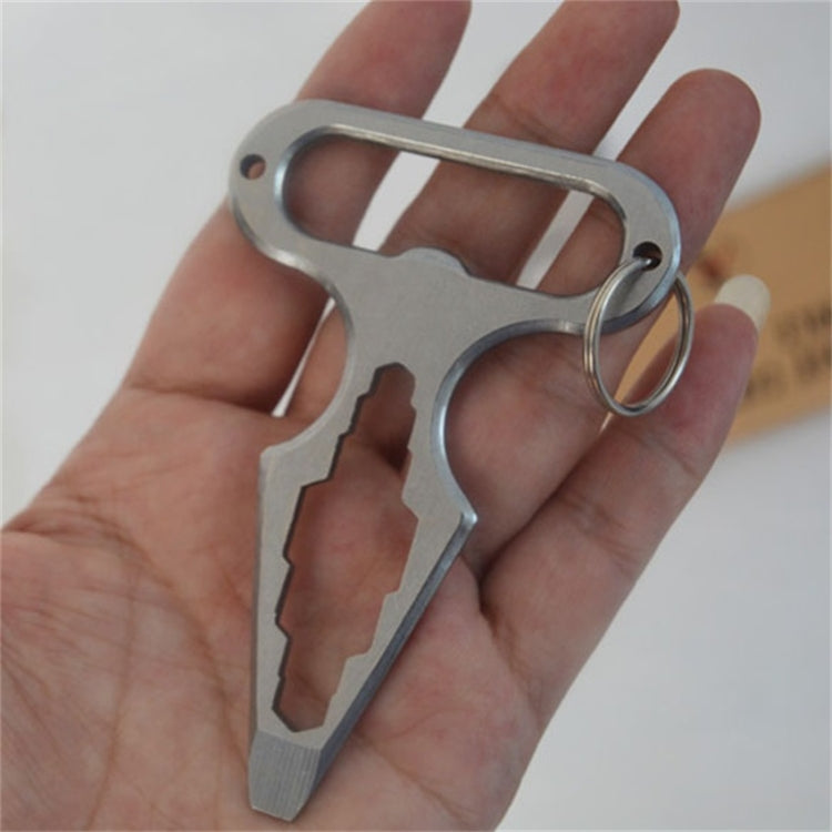 Mini strumento tattico multifunzione in acciaio inox 11x7x5 cm