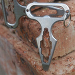 Mini strumento tattico multifunzione in acciaio inox 11x7x5 cm