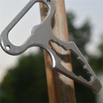 Mini strumento tattico multifunzione in acciaio inox 11x7x5 cm