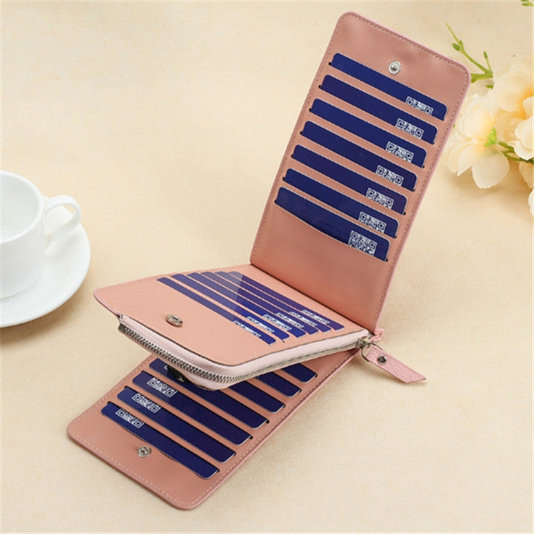 Portafoglio ultrasottile con 26 slot carte
