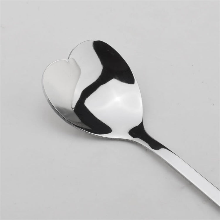 Cucchiaini da caffè in acciaio inox a forma di cuore