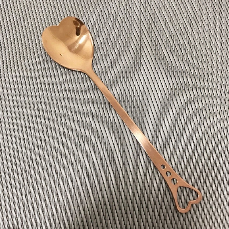 Cucchiaini da caffè in acciaio inox a forma di cuore