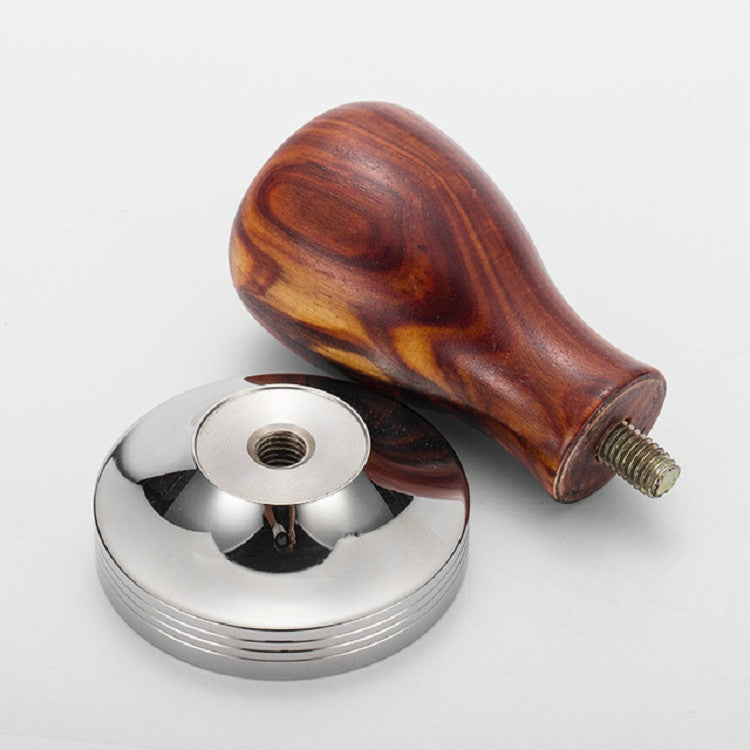 Polvere di caffè integrata con manico in legno massello 12cm