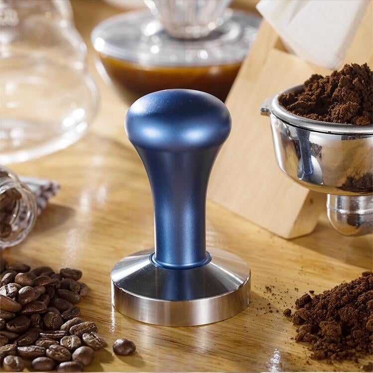 Polvere di caffè integrata con manico in legno massello 12cm
