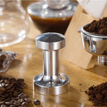 Polvere di caffè integrata con manico in legno massello 12cm