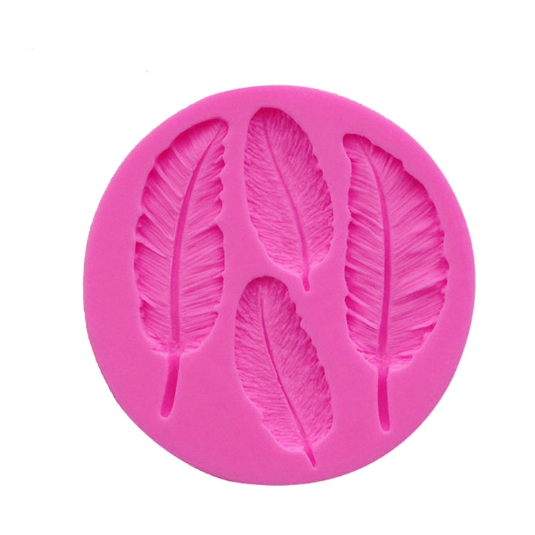 Stampo in silicone a forma di piuma 3 pezzi 9 cm