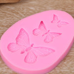 Stampi in silicone farfalla per dolci e sapone 2 pezzi
