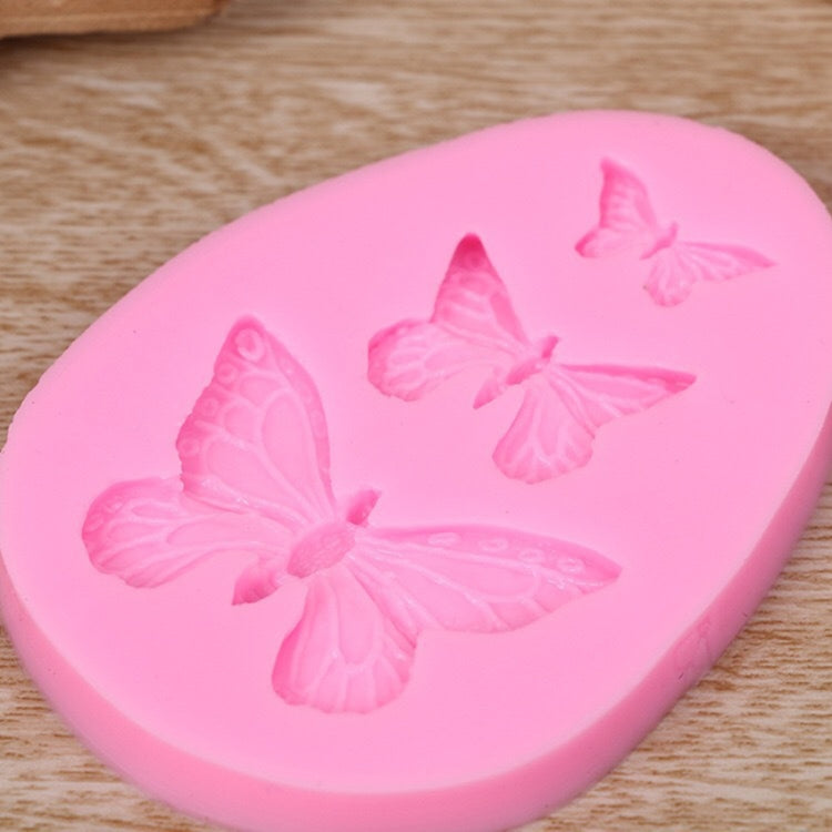Stampi in silicone farfalla per dolci e sapone 2 pezzi