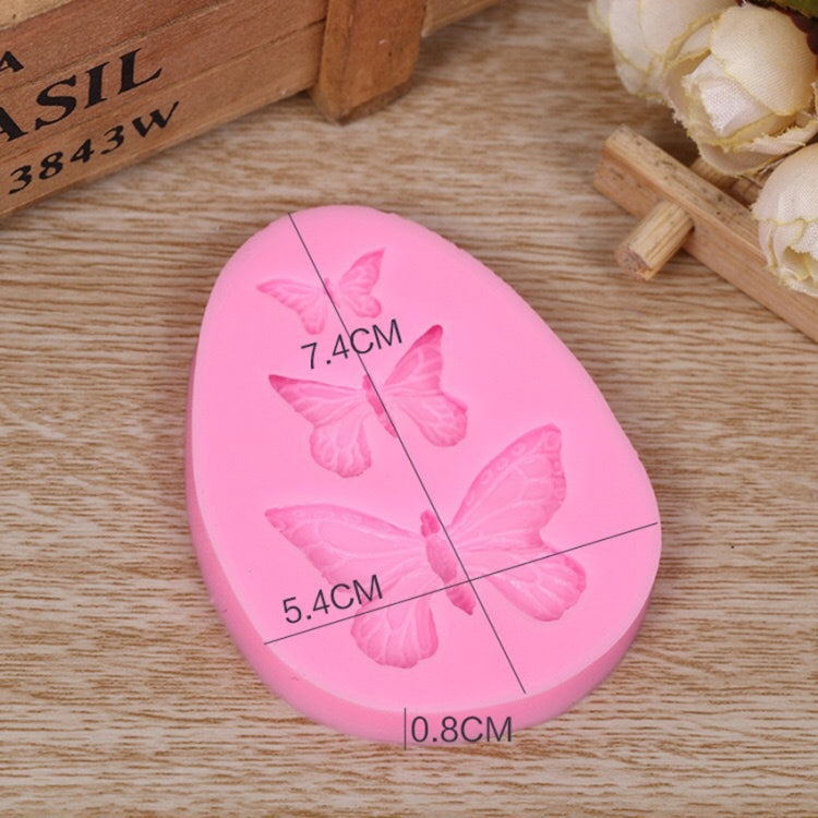Stampi in silicone farfalla per dolci e sapone 2 pezzi