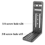 BXIN L130C Clapper verticale universale a forma di L SLR Treppiede Pan/tilt idraulico Piastra a sgancio rapido Adatto per stabilizzatore d'ombra, BEXIN L130C