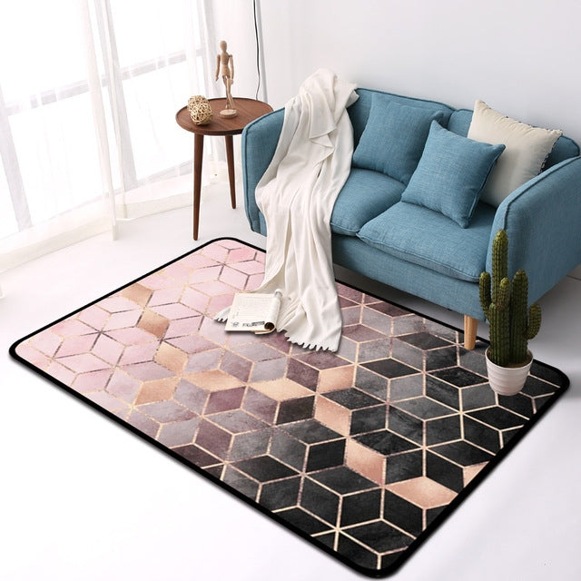 Tappetino decorativo rettangolare antiscivolo 40x60 cm