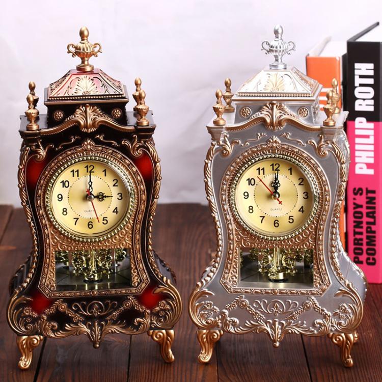 Sveglia vintage da tavolo con pendolo e 12 melodie