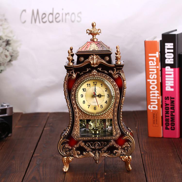 Sveglia vintage da tavolo con pendolo e 12 melodie