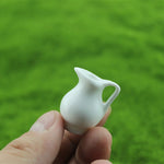 Set 3 vasi in ceramica per casa delle bambole miniatura