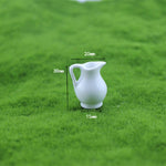 Set 3 vasi in ceramica per casa delle bambole miniatura