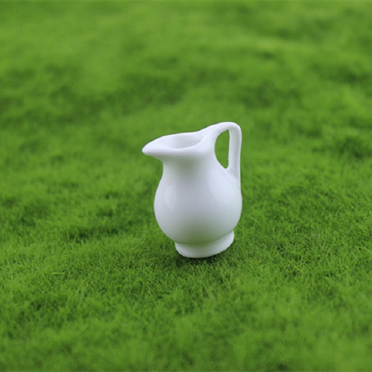 Set 3 vasi in ceramica per casa delle bambole miniatura