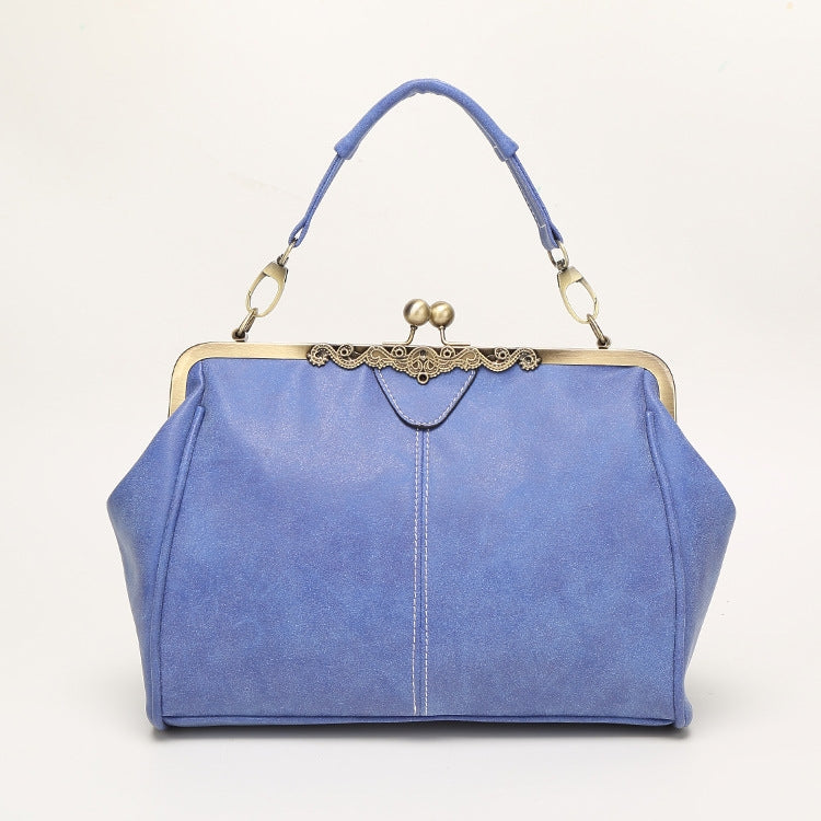 Borsa a tracolla retrò da donna in tessuto 30x25x15 cm