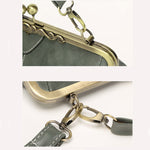 Borsa a tracolla retrò da donna in tessuto 30x25x15 cm