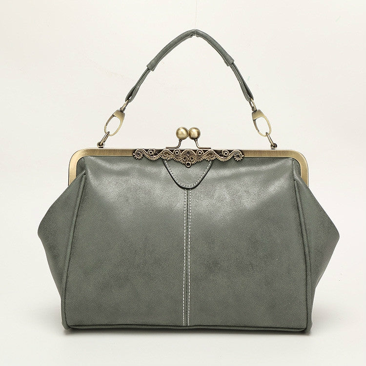 Borsa a tracolla retrò da donna in tessuto 30x25x15 cm