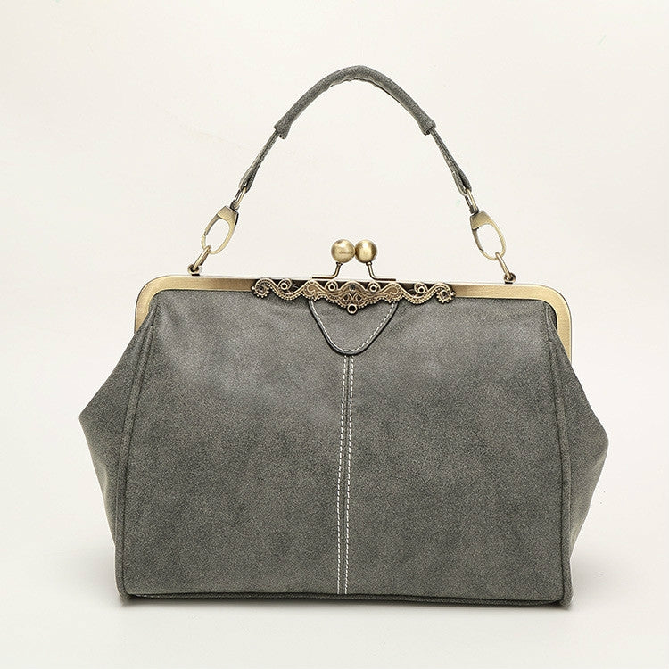 Borsa a tracolla retrò da donna in tessuto 30x25x15 cm