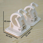 Clip per appendere tenda doccia 2 pezzi 32x42x45 mm