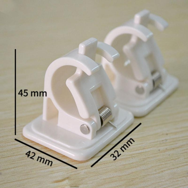 Clip per appendere tenda doccia 2 pezzi 32x42x45 mm