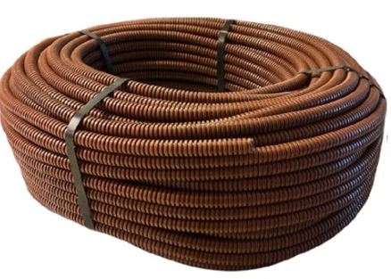 Tubo corrugato pieghevole senza tirafilo 25mm 50m marrone TC2025MARRONE