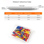 Set 50 strumenti per intaglio lame 30/45/60 gradi
