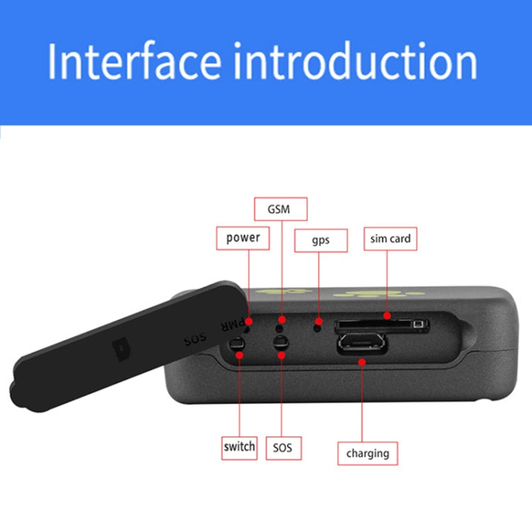 Localizzatore GPS GSM 2G TK203 per animali e merci
