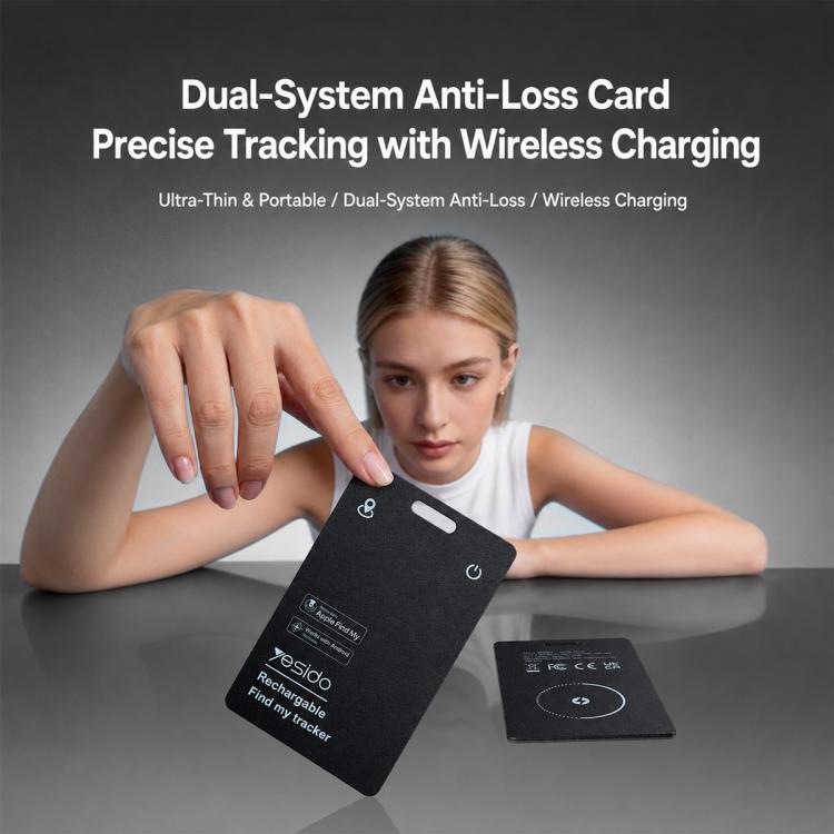 Dispositivo anti-smarrimento Yesido EC37 Findmy & Find Hub a doppio sistema.
