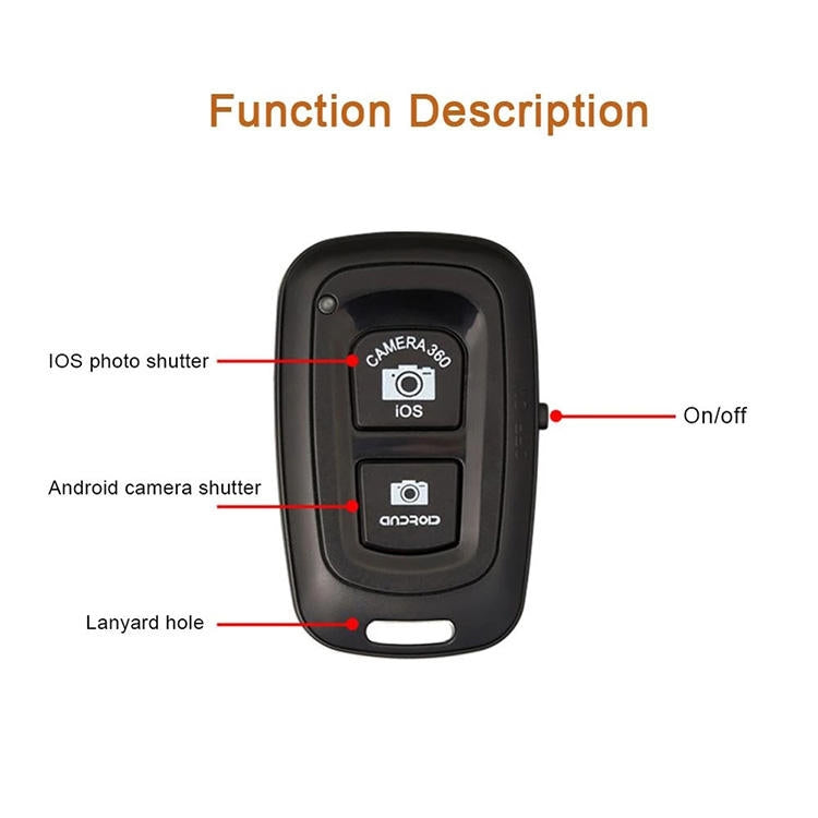 Autoscatto Bluetooth con doppio tasto per smartphone