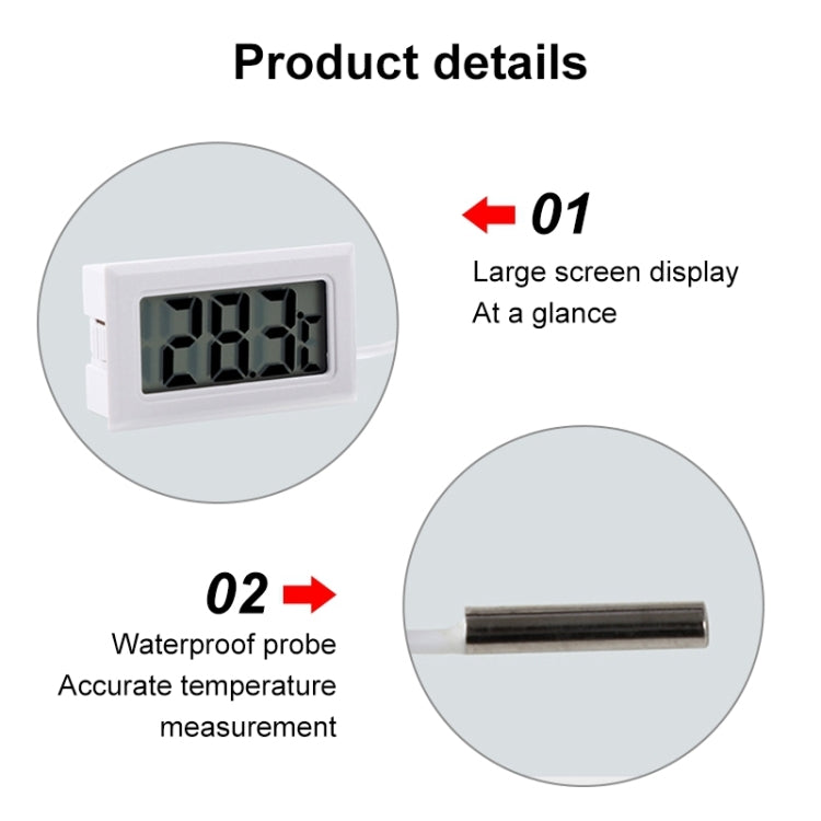 Mini termometro digitale per interni con display LCD