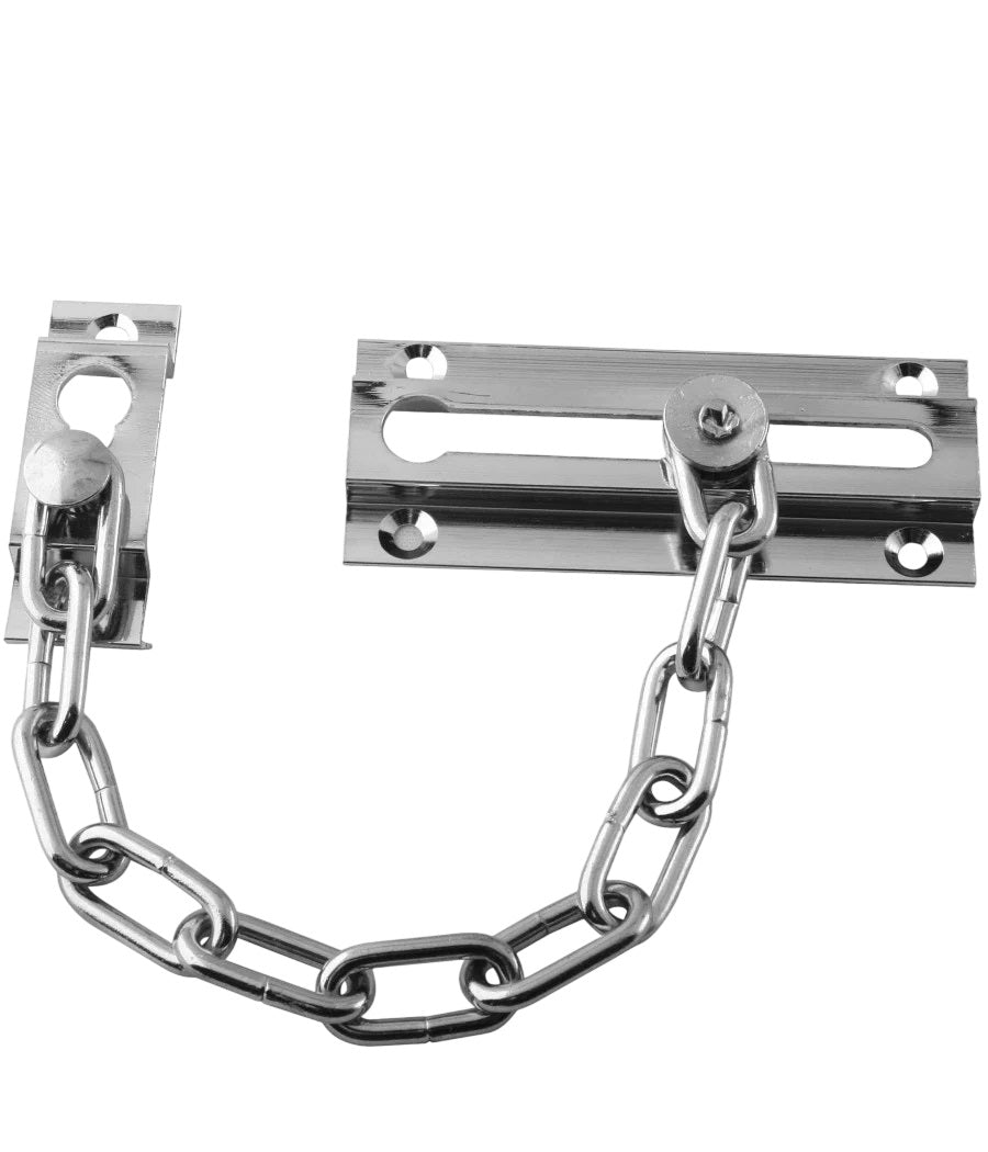 Catenaccio di sicurezza con catena cromata 90 x 36 mm TMK20343 6901140203433 TL7855