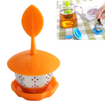 Filtro da tè in silicone e acciaio inox 15cm