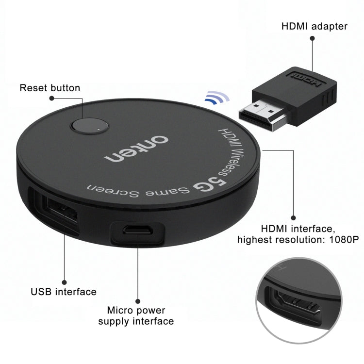 Dongle HDMI wireless Onten 7576 per video Full HD 1080p - immagine 5