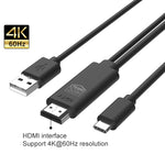 Cavo USB-C a HDMI 4K 60Hz per TV, monitor e proiettori, 15 cm - immagine 2