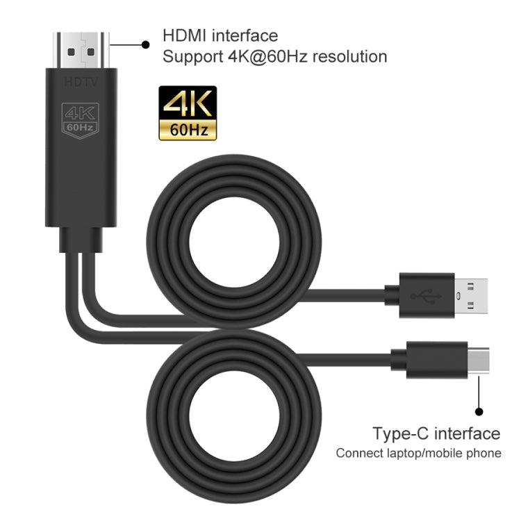 Cavo USB-C a HDMI 4K 60Hz per TV, monitor e proiettori, 15 cm - immagine 3