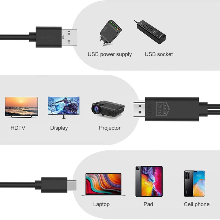 Cavo USB-C a HDMI 4K 60Hz per TV, monitor e proiettori, 15 cm - immagine 4