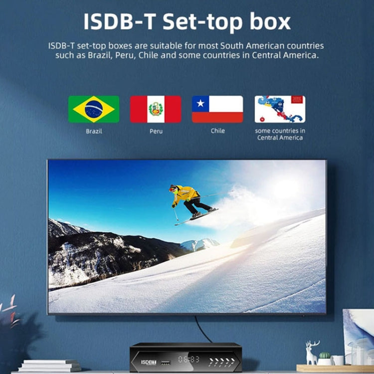 Set top box ricevitore TV satellitare ISDB-T con telecomando