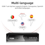 Set top box ricevitore TV satellitare ISDB-T con telecomando