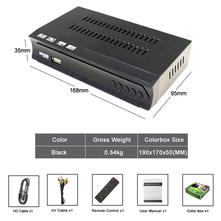 Set top box ricevitore TV satellitare ISDB-T con telecomando