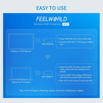 Kit trasmettitore e ricevitore FEELWORLD WSP Wireless HDMI 1080P con portata 164FT, HDMI Transmitter and Receiver