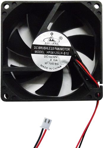 Ventola di raffreddamento 80x80x25 mm 12 V DC, 0,15 A