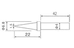Punta per saldatore Geti GSA1001 per stilo GSS301 e stazione GSS501 - immagine 2