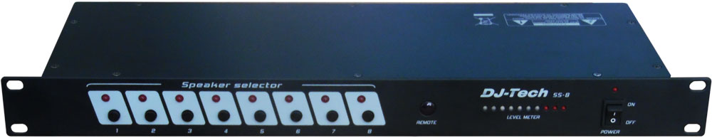 Commutatore casse acustiche DJ Tech SS-8 con telecomando
