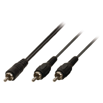 Cavo Audio RCA Maschio 2x RCA Maschio 10.0 m Nero