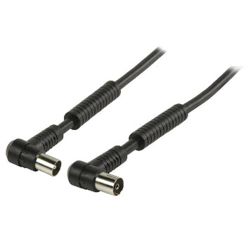 Cavo coassiale ad angolo maschio-femmina Coax IEC 10m nero