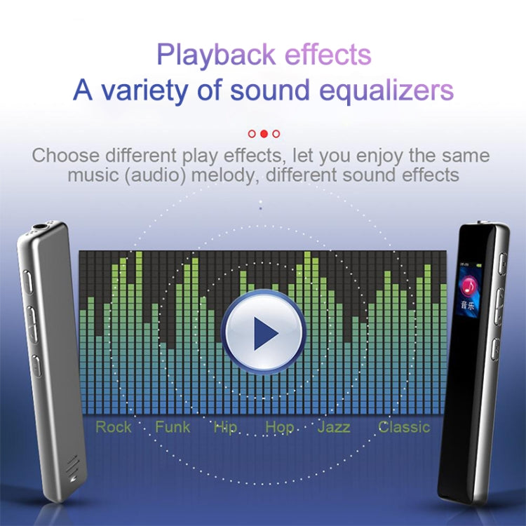 Penna registratore vocale JNN Q33 MP3 da 8GB con riduzione rumore - immagine 14