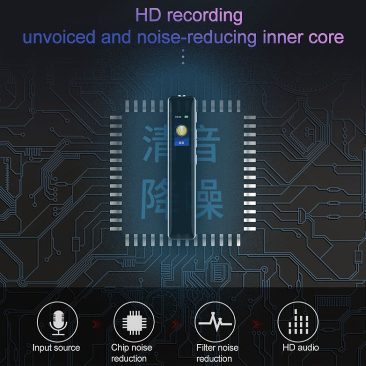 Penna registratore vocale JNN Q33 MP3 da 8GB con riduzione rumore - immagine 16